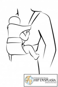 Teisinga kūdikio padėtis nešioklėje